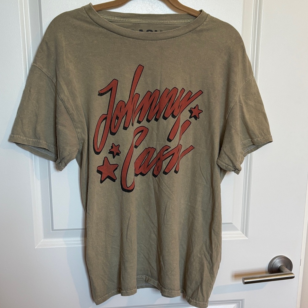 Ash Johnny Cash Graphic Tee - Tan